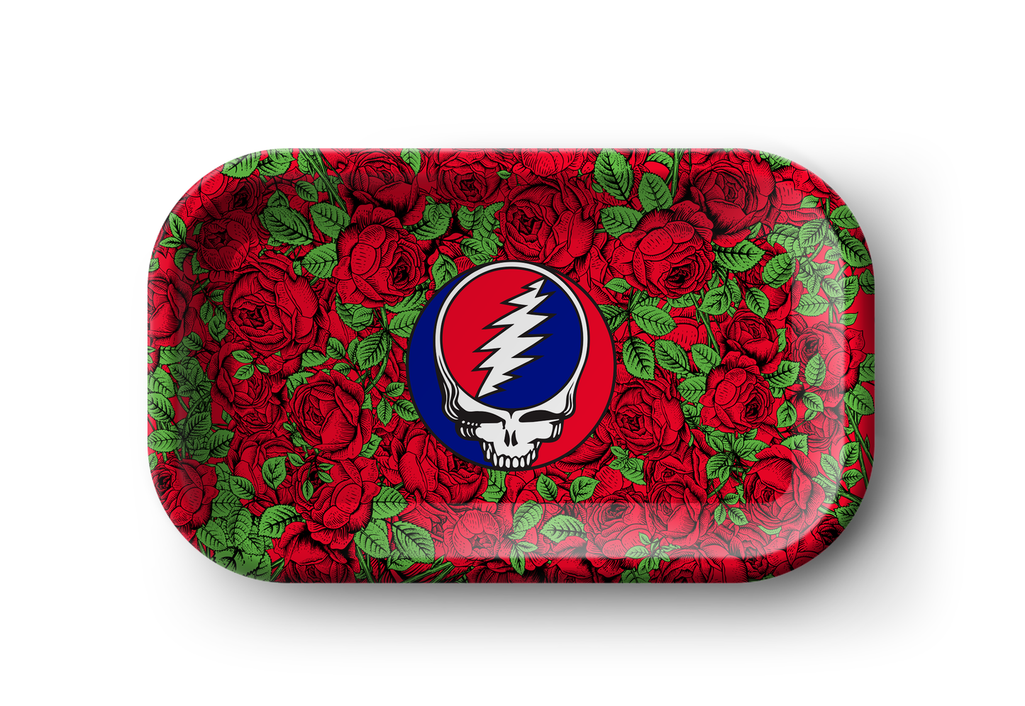 Rose Steal Your Face - Tin Rolling Tray - Medium **DISCONTINUED**