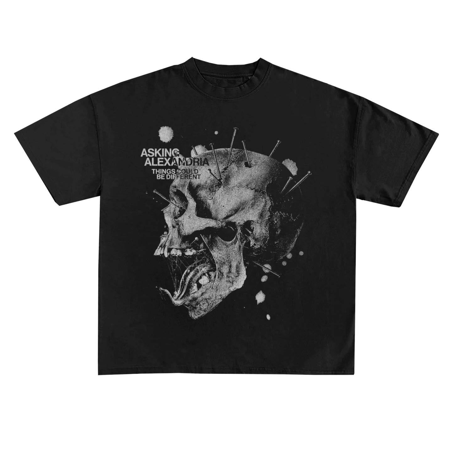 AAL-1001 - Asking Alexandria - Screaming Skull Tee