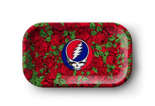 Rose Steal Your Face - Tin Rolling Tray - Medium **DISCONTINUED**