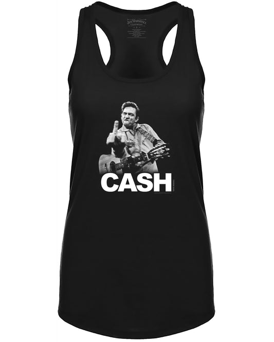 JMC-1013(B) - Johnny Cash - The Bird - Ladies Tank