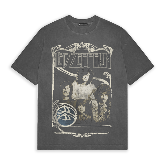 LDZ-1010 - Led Zeppelin -1969 Band Promo Photo (Charcoal)