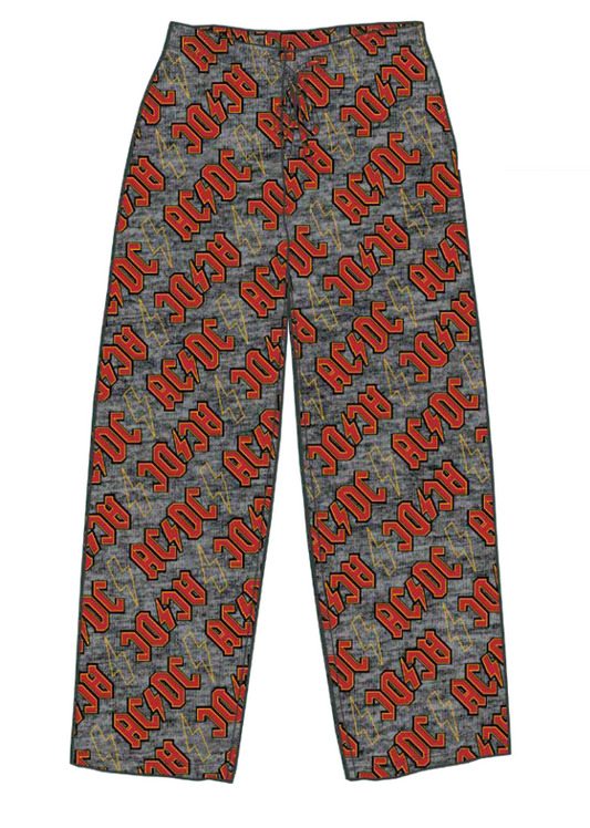 MJC-9003 - AC/DC Lightning Slant Lounge Pants  **LIMITED RELEASE**