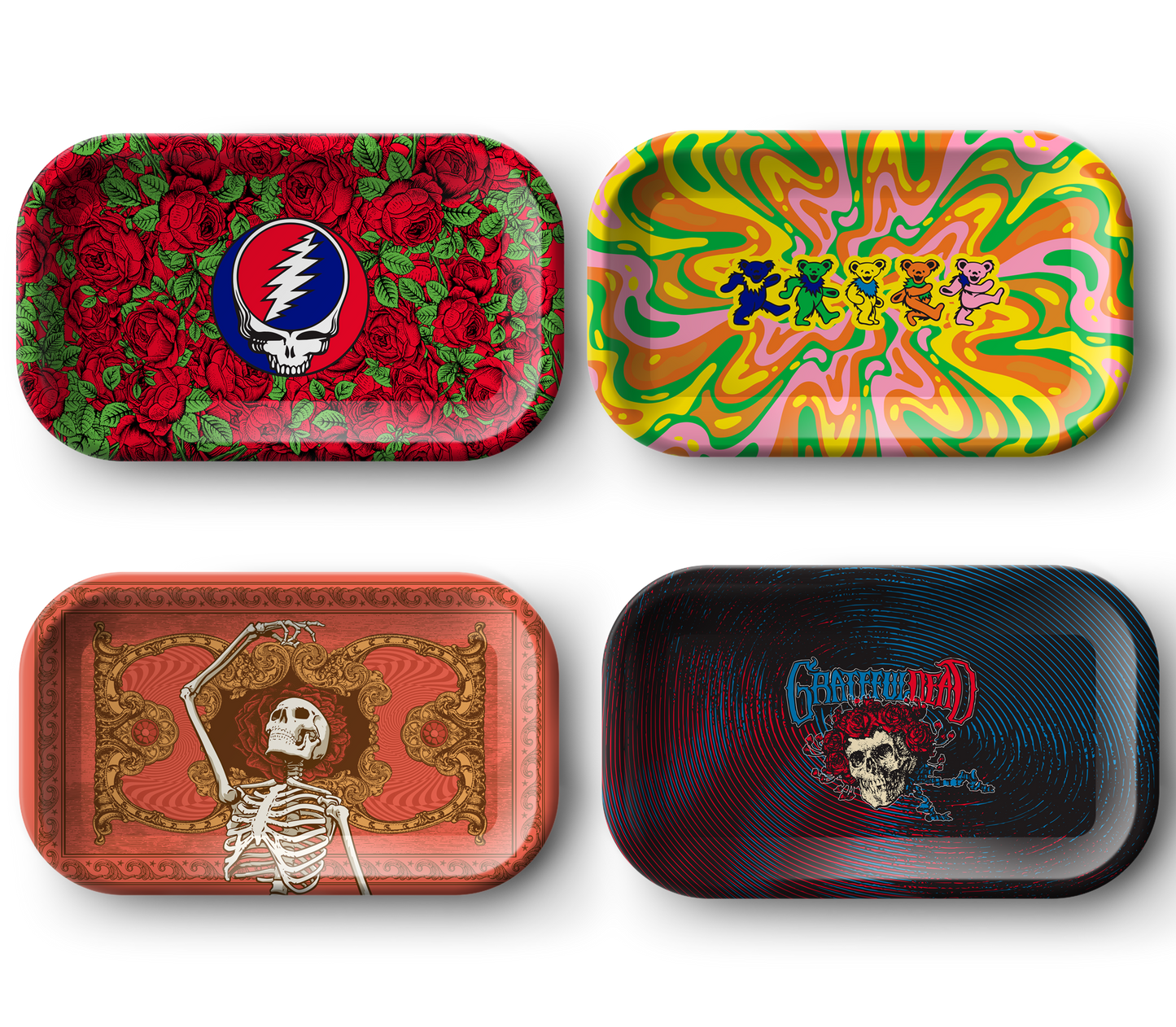 Dead Head Rolling Co - Tin Rolling Tray - Medium **DISCONTINUED**