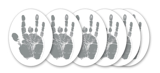 GAR-1012 - Jerry Garcia - Silver Hand STICKER (6pc)