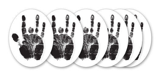 GAR-1013 - Jerry Garcia - Black Hand Sticker (6pc)