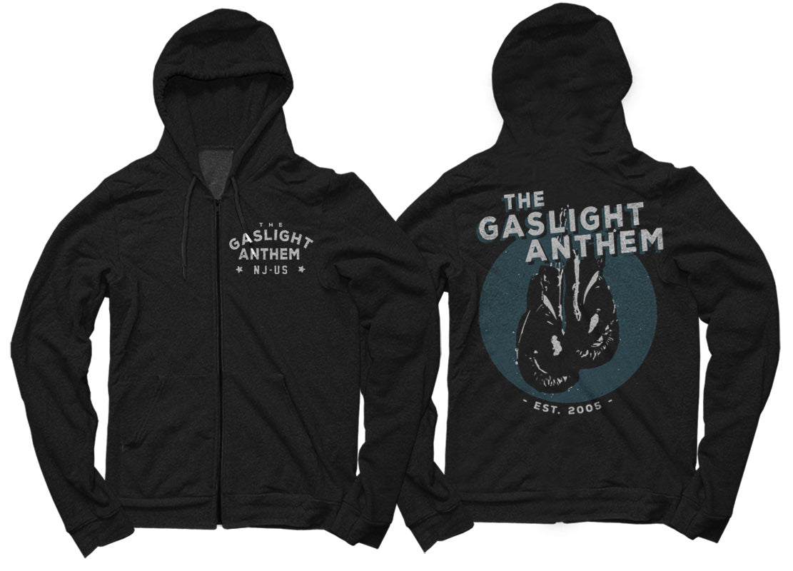 GSL-1003 - Gaslight Anthem - Gloves Full Zip Hoodie  **DISCONTINUED**