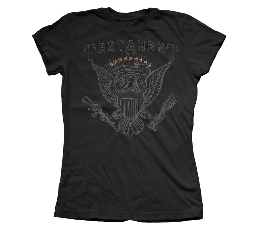 TST-1014 - Testament - True American Hate Girls  (Girls Tee)