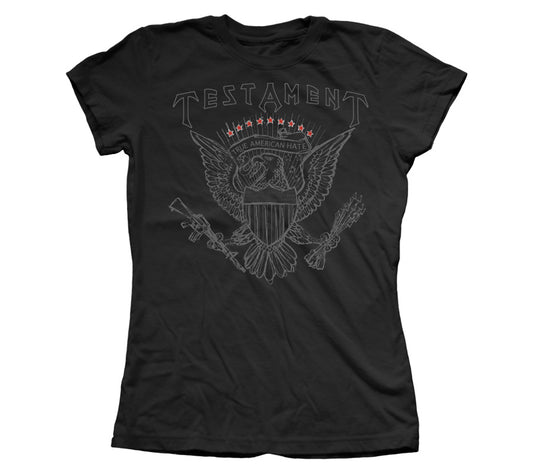 TST-1014 - Testament - True American Hate Girls  (Girls Tee)